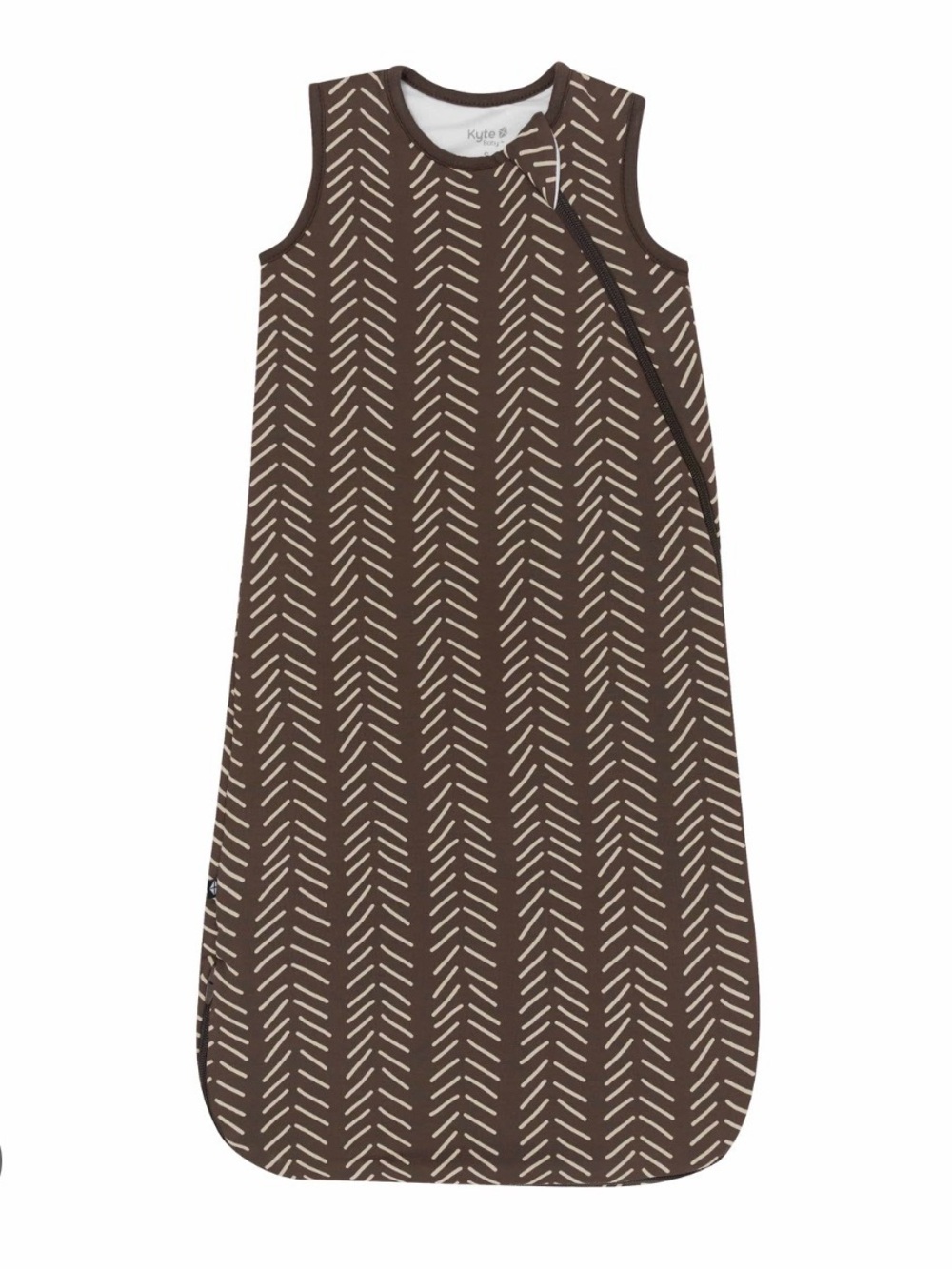 Kyte BABY Brown Chevron-Print Sleeveless Sleep Sack